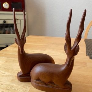 Wooden Antelopes/Gazelles